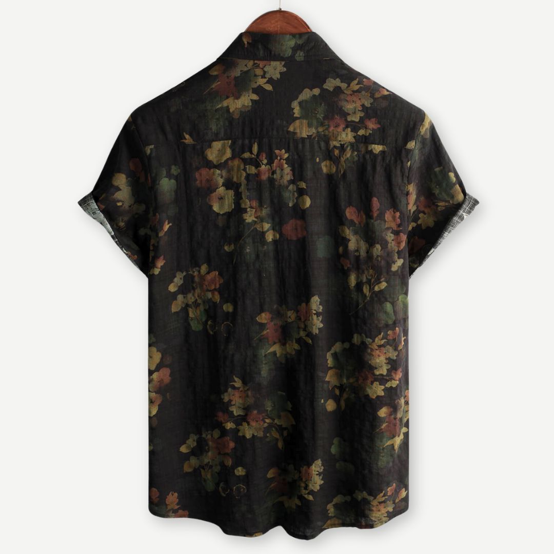 Elliot Davies | Men's Floral Shirt Relaxed Vintage Print