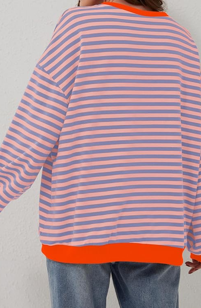 Josephine Jones | Sweter w paski z okrągłym dekoltem