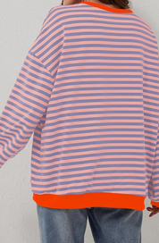 Josephine Jones | Sweter w paski z okrągłym dekoltem