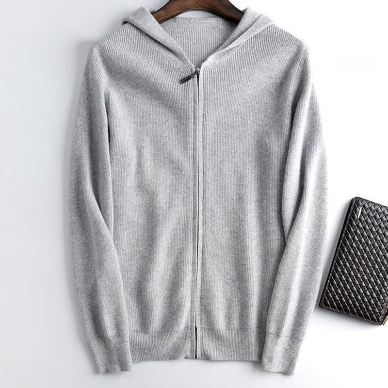 Henry Bennett | Zip-Up Hooded Cardigan Sweater