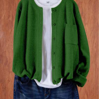 Freya Turner | Round Neck Knitted Cardigan