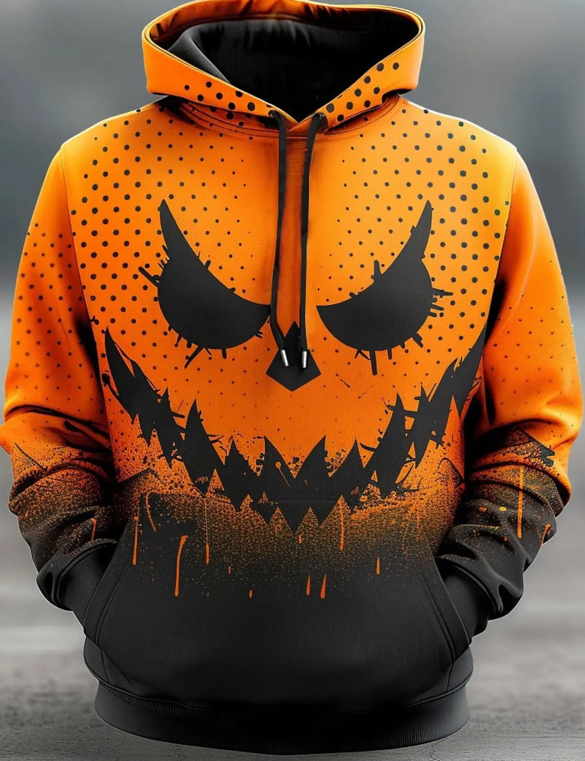 Midnight Ember | Pumpkin Halloween Hoodie For Men