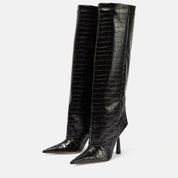 Arabella Edwards | Bottes montantes à talon aiguille effet croco