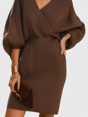 Robe pull-over portefeuille Millicent Hawthorne avec manches évêque
