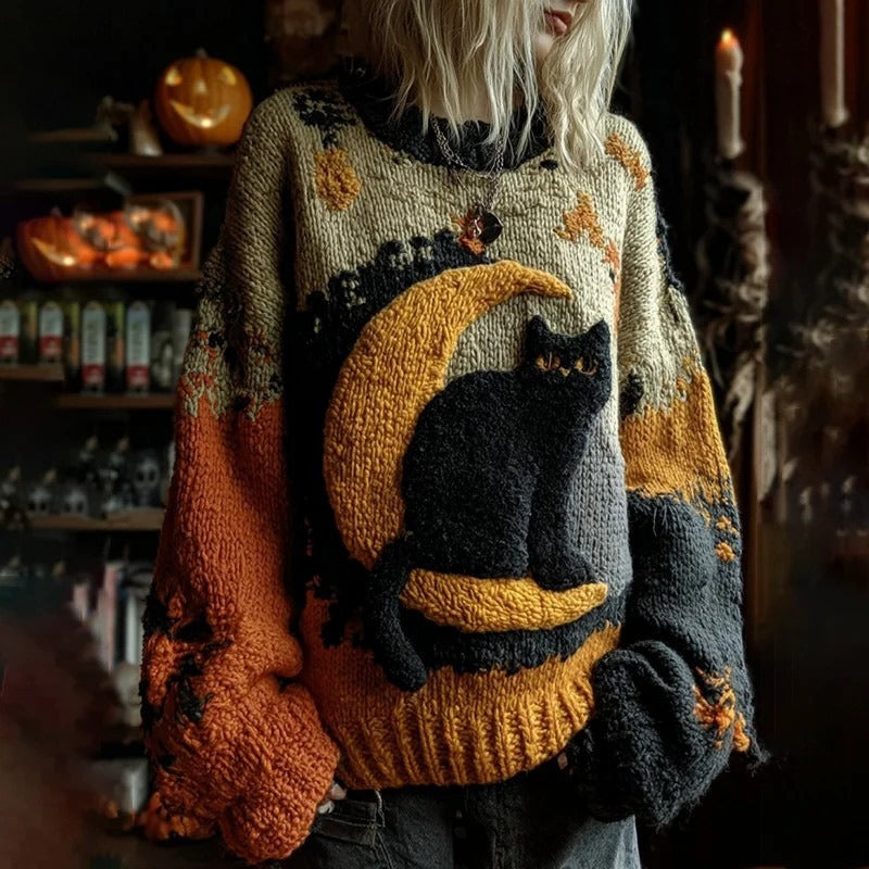 Ghoulish Grin | Pumpkin Halloween Sweater For Men