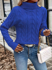 Fenella Sutherland | Cozy Cable-Knit Turtleneck Sweater
