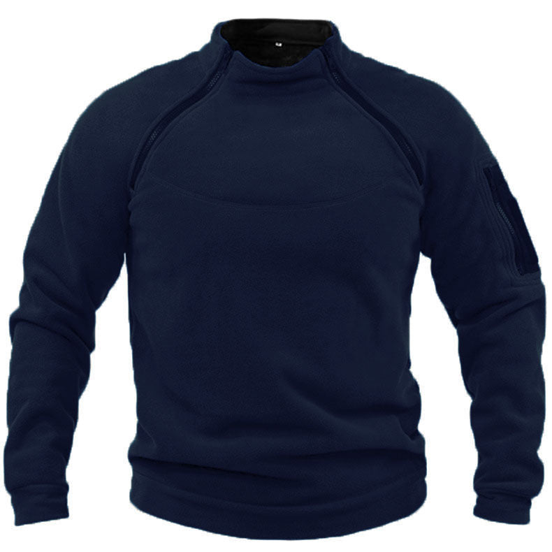 Lucas Pemberley | Stand Collar Fleece Pullover Sweater