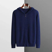 Henry Bennett | Zip-Up Hooded Cardigan Sweater