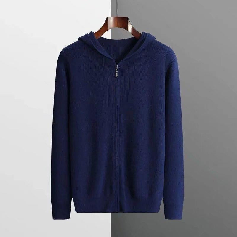 Henry Bennett | Zip-Up Hooded Cardigan Sweater