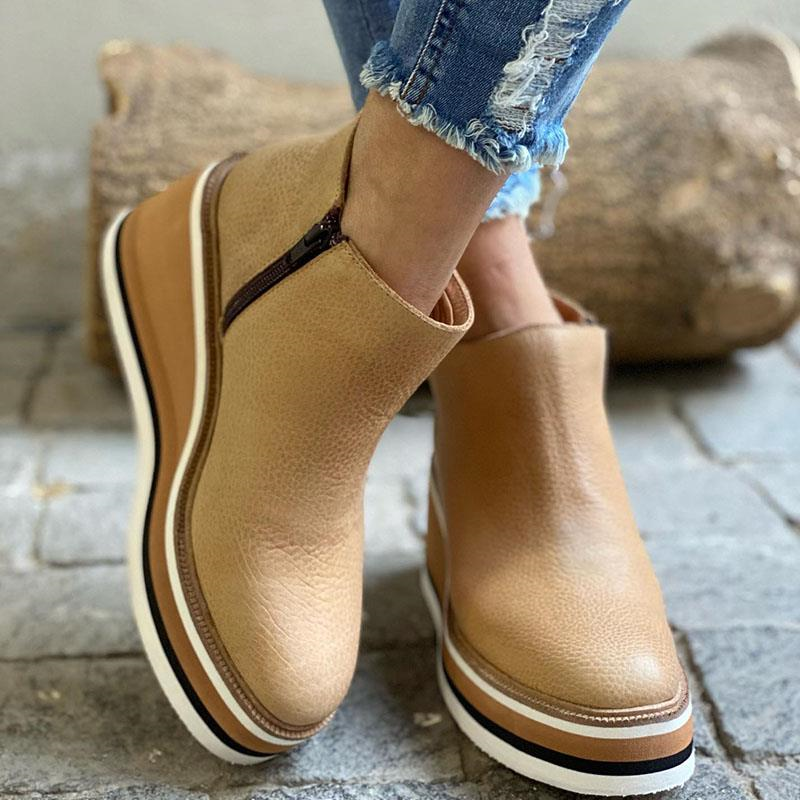 Madeline Rossi | Orthopedic Platform Ankle Boots For Women