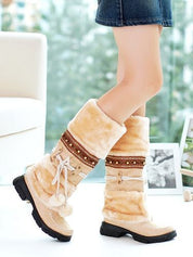 Olivia Taylor | Fur-Trim Snow Boots