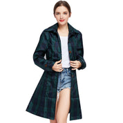Felicity Robertson | Tartan Hooded Rain Coat Classic Plaid