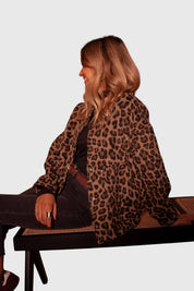 Ottilie Prescott | Leopard Print Jacket With Ribbed Cuffs