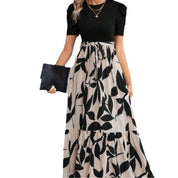 Cordelia Ashby | Robe midi à col rond et imprimé floral