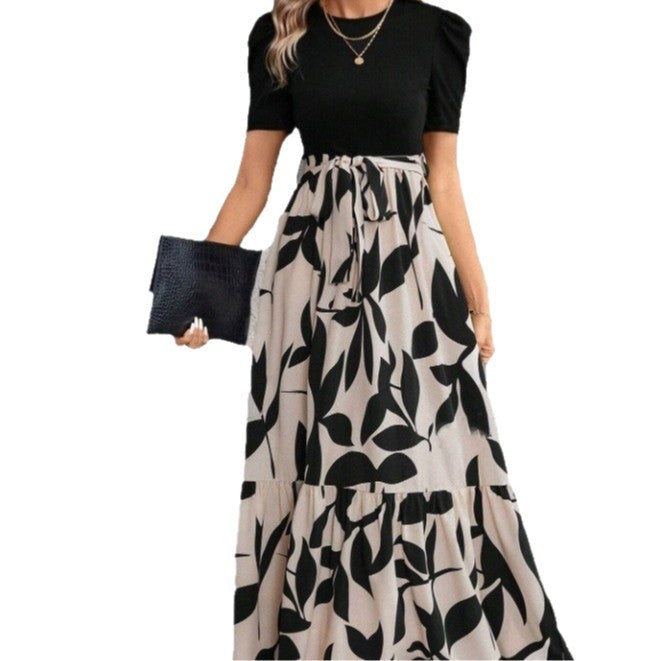 Cordelia Ashby | Robe midi à col rond et imprimé floral
