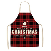 Tablier de Noël rouge à carreaux buffalo Merry Hearth pour femmes