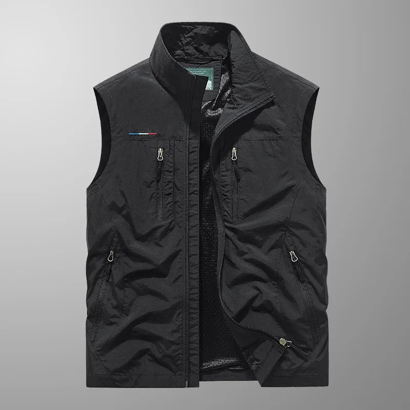 William Scott | Men's Multi-Pocket Outdoor Vest with Stand Collar