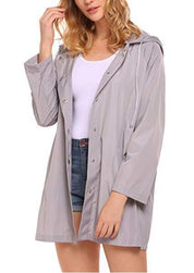 Florence Hughes | Hooded Raincoat in Classic Black