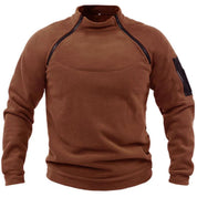 Lucas Pemberley | Stand Collar Fleece Pullover Sweater