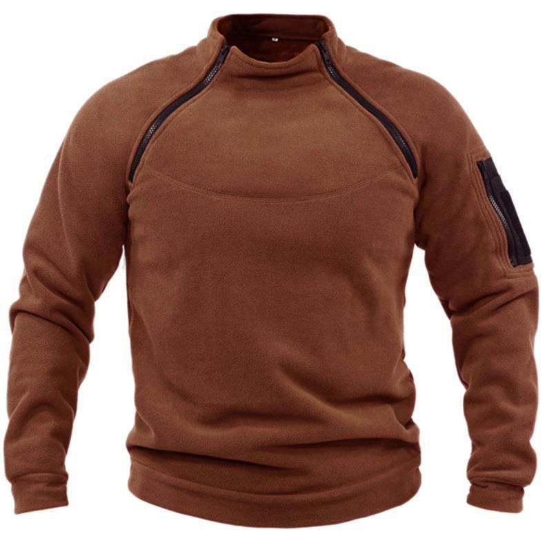 Lucas Pemberley | Stand Collar Fleece Pullover Sweater