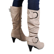 Beatrice Wilson | Bottes plissées montantes en daim