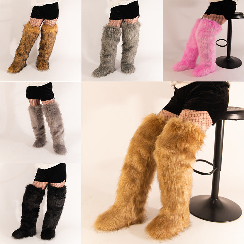 Poppy Hill | Bottes cuissardes en fausse fourrure