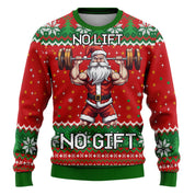 Merry Buck | Pull de Noël noir à imprimé Père Noël dansant pour homme