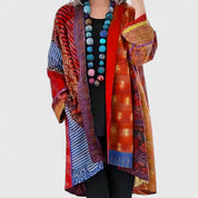 Freya Ellingham | Gilet kimono bohème en patchwork