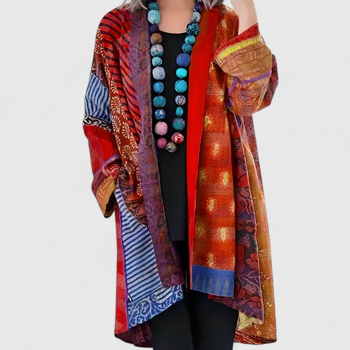 Freya Ellingham | Bohemian Patchwork Kimono Cardigan