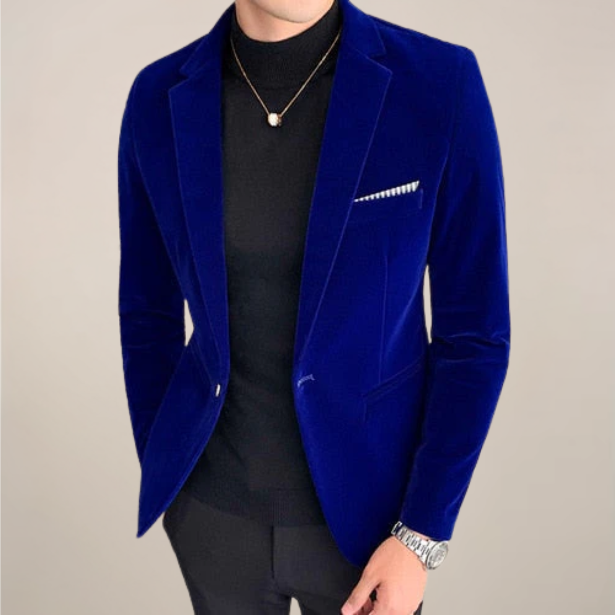 Vincent Carter | Luxe Tailored Velvet Blazer