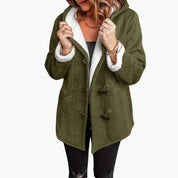 Manteau à brandebourgs Phoebe Ellingham doublé en sherpa avec capuche