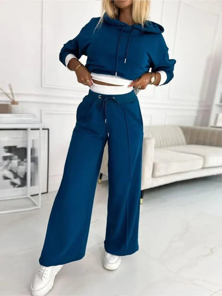 Grace Williams | Two-Piece Purple Jogger Lounge Set For Women