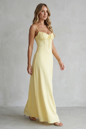 Cecily Hawthorne | Selena Soft Corset Charm Sleeveless Maxi Dress