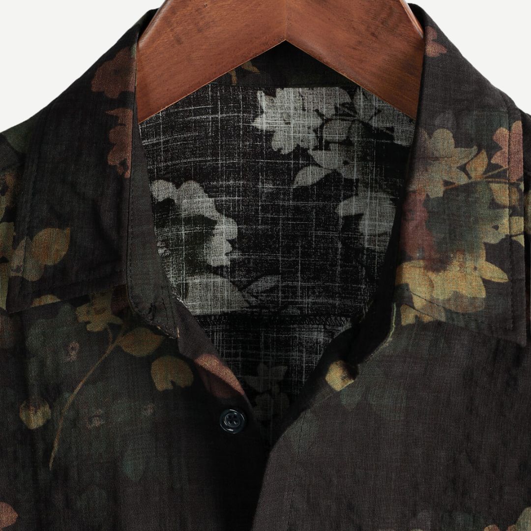 Elliot Davies | Men's Floral Shirt Relaxed Vintage Print