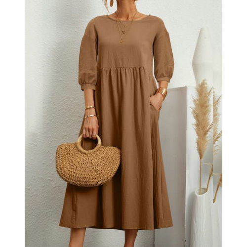 Grace Fairchild | Puff Sleeve Midi Dress