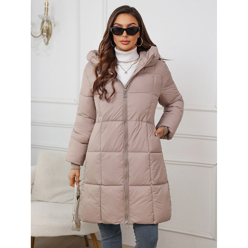 Victoria Edwards | Mid-Length Hooded Puffer Coat