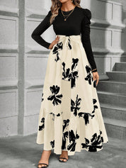 Araminta Brown | Robe longue trapèze à imprimé floral