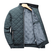 Reuben Walker | Quilted Bomber Jacket with Fleece Lining