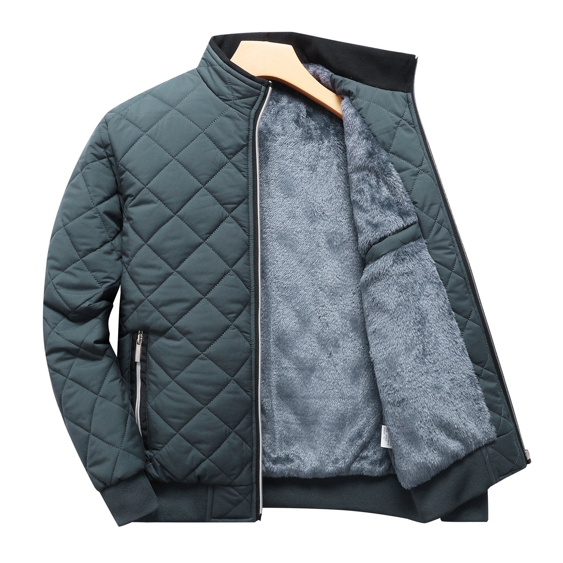 Reuben Walker | Quilted Bomber Jacket with Fleece Lining