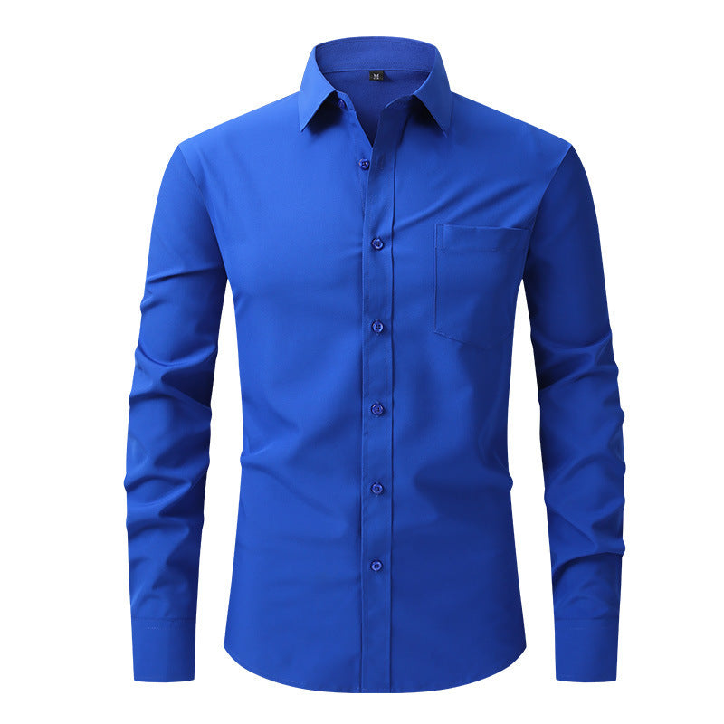 Sebastian Laurent | Chemise habillée classique pour homme | Essentiel Blanc ajusté