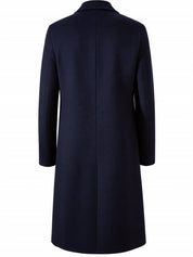 Emory Harrison | Dopasowany płaszcz o wydłużonym kroju w kolorze granatowym