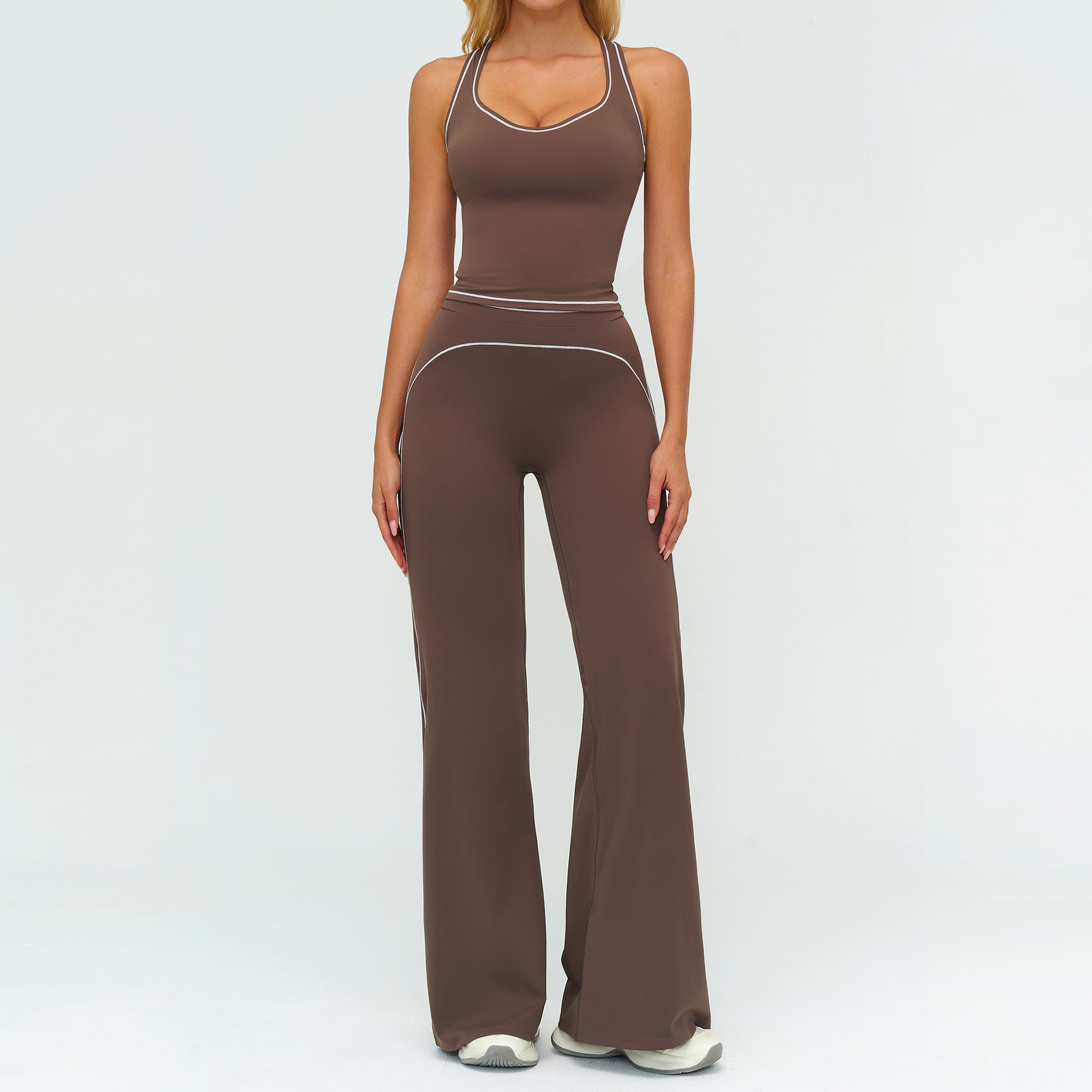 Paloma Whitmore | Wide-Leg Sportswear Set with Tank Top