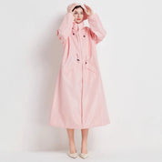 Poppy Evans | Imperméable mi-long à capuche pour femme, jaune soleil