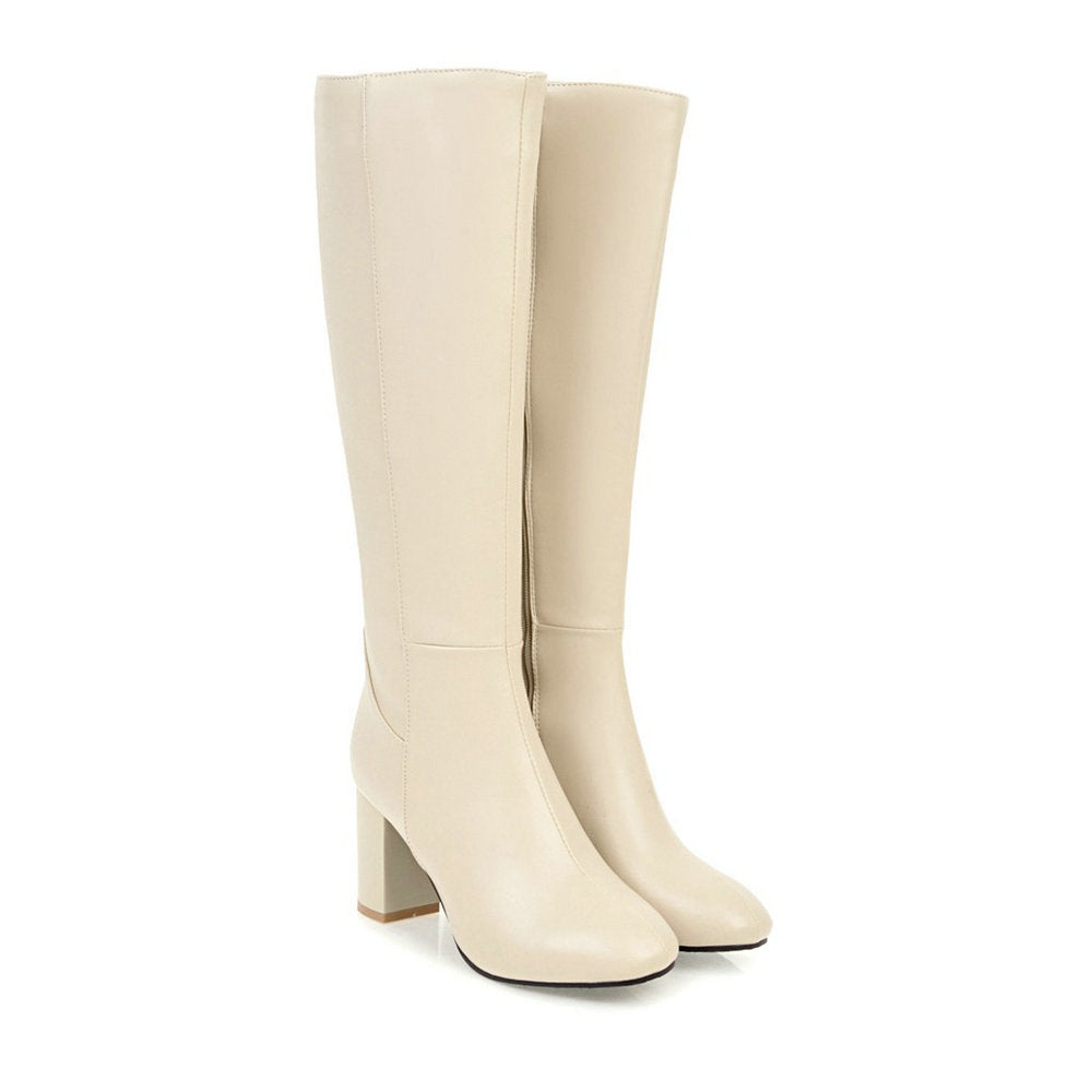 Edith Vert | Bottes montantes à talon bloc