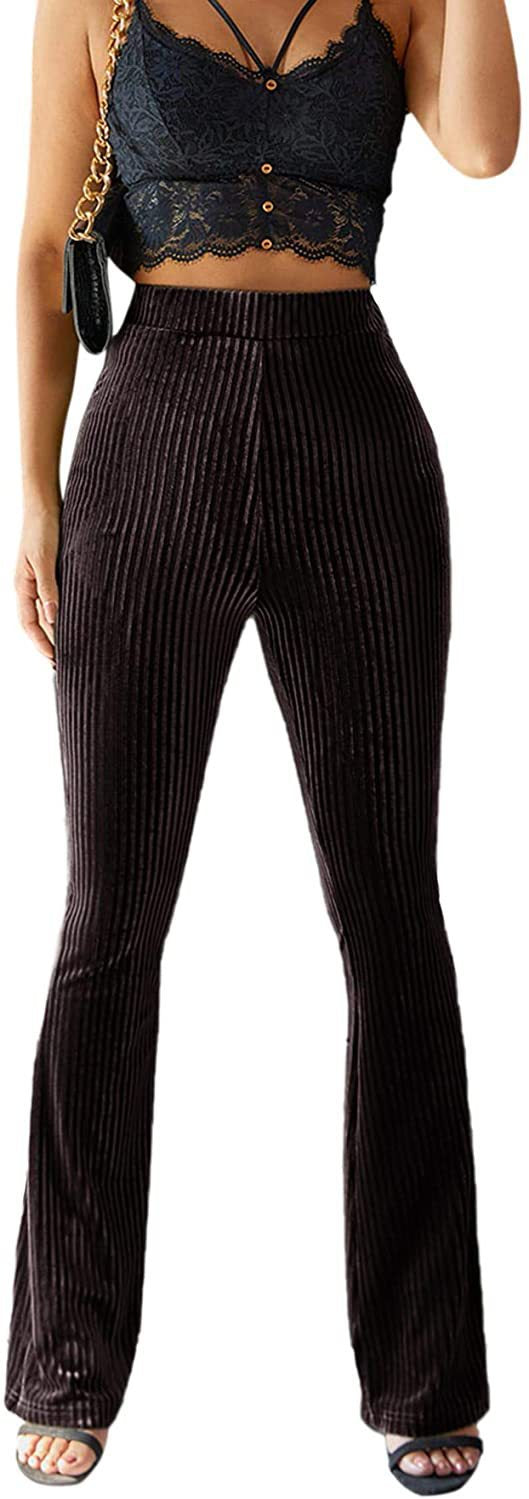Isla Thompson | Ribbed Velvet Flare Trousers