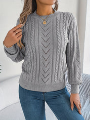 Eleanor Davies | Cable-Knit Textured Sweater