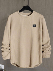 Percival Ashmore | Cable Knit Round Neck Pullover