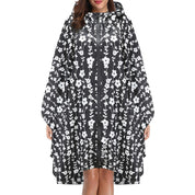 Cecily Turner | Printed Hooded Rain Poncho | Waterproof Statement Coat