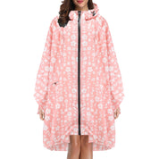 Cecily Turner | Printed Hooded Rain Poncho | Waterproof Statement Coat