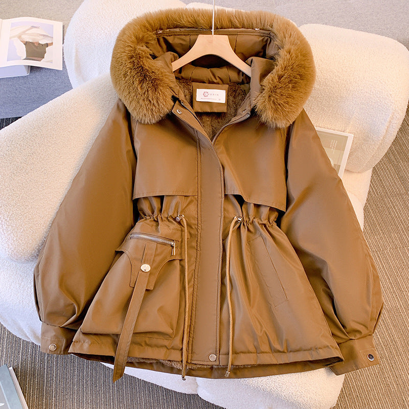 Cecily Edwards | Parka matelassée à capuche en fausse fourrure